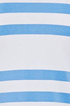 White & Sky Blue Stripe